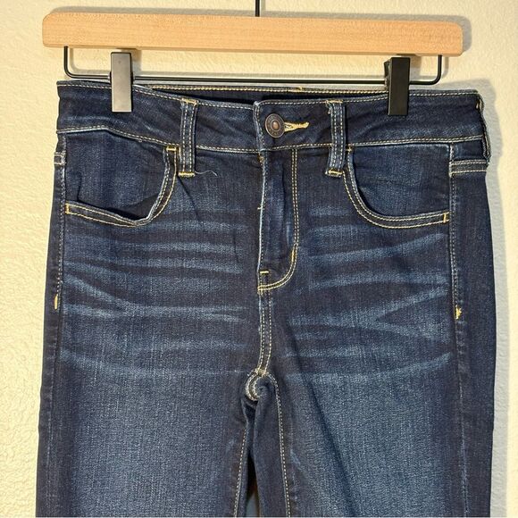 American Eagle Next Level Stretch Jeggings Jeans Women’s 4 Long Blue. - Picture 3 of 13